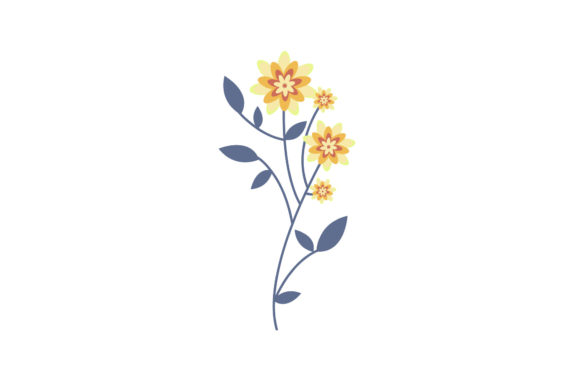Beauty Floral Illustration Line Style