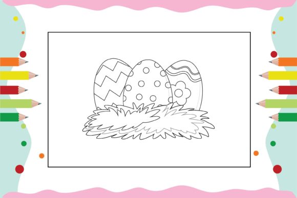 Egg Floral Coloring Pages for Kid 16