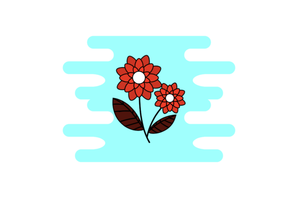 Floral Botany Retro Cute Clipart