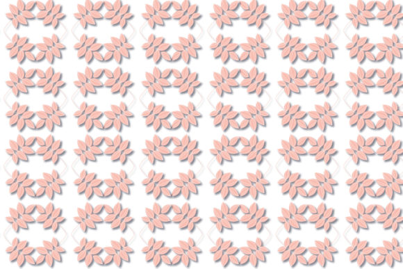 Floral Pink Leaf Flower Ornament Pattern
