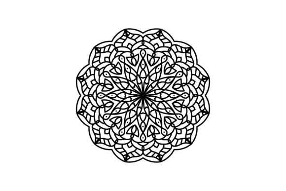 MANDALA Art Floral Round Style