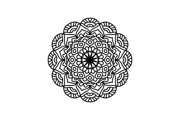 MANDALA Floral Abstract