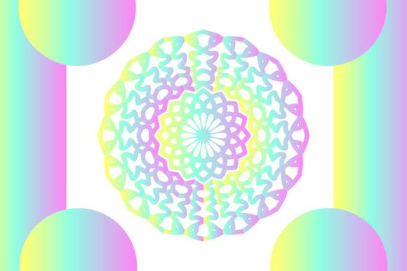 Mandala Line Floral Background Design