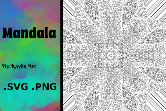 Mandala Pattern Floral Coloring Project